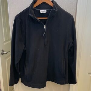Coldwater Creek Black Fleece Quarter-Zip Pullover